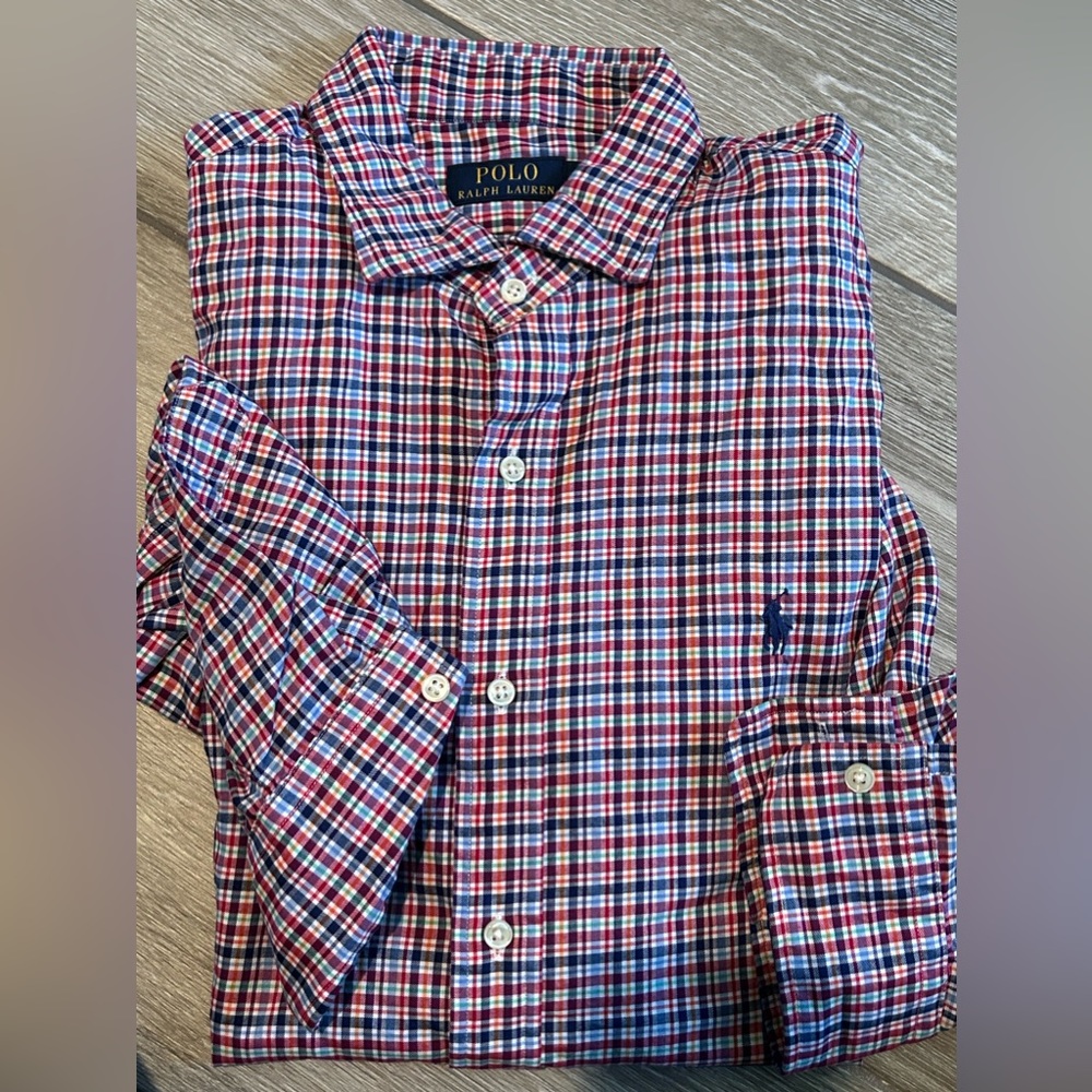 Men’s multicolor plaid Polo Ralph Lauren buttons down
